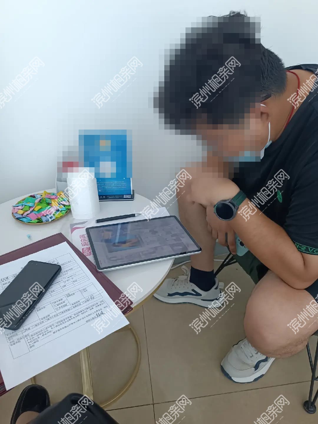 滨城店服务记录：本地会员信息核验现场